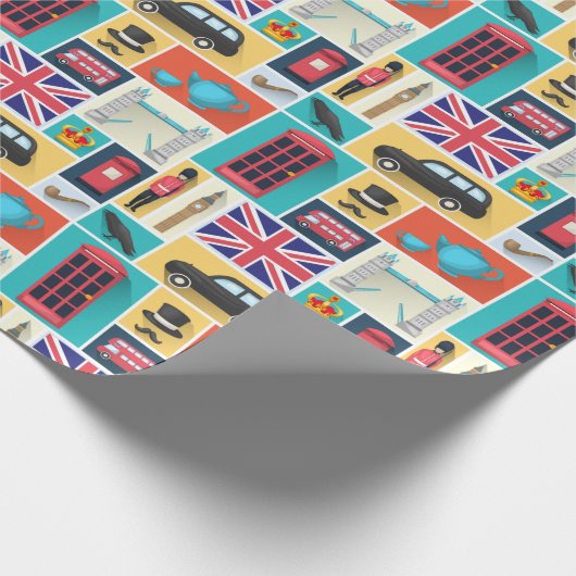 Papier Cadeau Thème Londres (Coin)