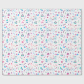 Papier Cadeau Thème Mariage aquarelle (Plat)