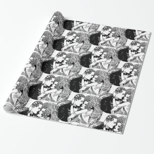 Papier Cadeau Thème Mariage de Speakeasy Roaring 20's