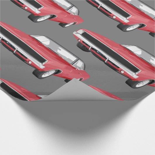 Papier Cadeau Thème Mens Classic Car (Coin)