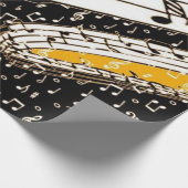 Papier Cadeau thème musical Gold (Coin)
