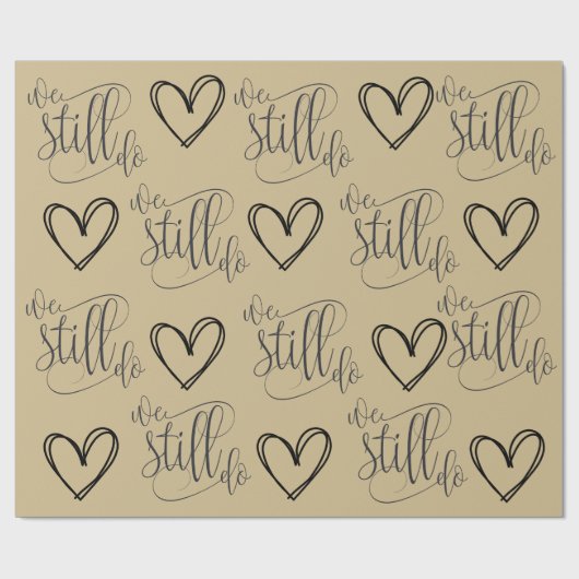 Papier Cadeau Thème Or Anniversaire (Plat)