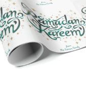 papier cadeau thème Ramadan Kareem pour célébratio (Coin rond)