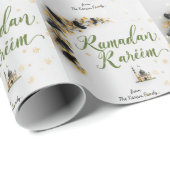 papier cadeau thème Ramadan Kareem pour célébratio (Coin rond)