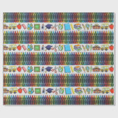 Papier Cadeau Thème scolaire personnalisable (Plat)