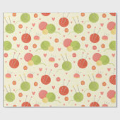 Papier Cadeau Thème tricot (Plat)