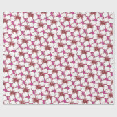 Papier Cadeau Thème tropical de Luau d'îles de ketmie hawaïenne (Plat)