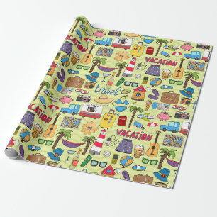 Papier Cadeau Thème vacances