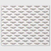 Papier Cadeau Thérapeute récréative colorée (Plat)