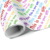 Papier Cadeau This is your venge - wrapping paper (Coin rond)