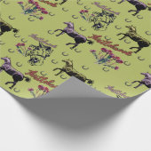 PAPIER CADEAU THISTLEBROOK STORES CHEVAUX DÉLICIEUX MARQUE (Coin)