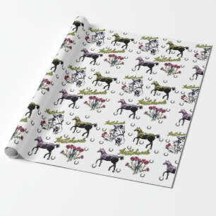 PAPIER CADEAU THISTLEBROOK STORES CHEVAUX DÉLICIEUX MARQUE WRAPP