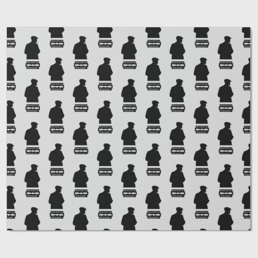 Papier Cadeau thomas shelby, bandeaux de pointe (Plat)