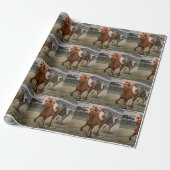 Papier Cadeau Thoroughbred Race Horse gagne Classic (Déroulé)