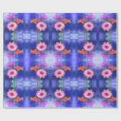 Papier Cadeau Three Color Gerberas Wrapping (Plat)