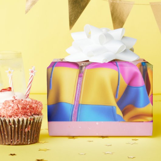 Papier Cadeau three doll wrapping paper (Fête d'anniversaire)