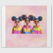 Papier Cadeau three doll wrapping paper (Plat)