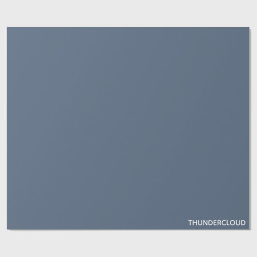 Papier Cadeau Thundercloud Blue-grey Colour Name (Plat)