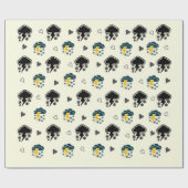 Papier Cadeau "Thunderstorm Elegance : papier ☁️ et ⚡. (Plat)