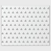 Papier Cadeau Ti Amo (Je t'aime) Écriture noire chic répétée (Plat)