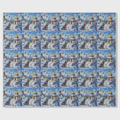 Papier Cadeau Tibetan Terrier Christmas Prayer Flags Holiday (Plat)