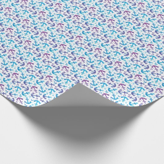 Papier Cadeau Tie Dye Motif Ancre (Coin)