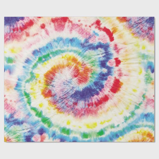 Papier Cadeau Tie Dye Swirl. Motif de Tiedye sans couture. Fabr (Plat)