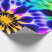 Papier Cadeau Tie Dye Swirling Motif Design (Coin)