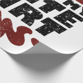 Papier Cadeau Tige barbecue sur mon blanc (Coin)