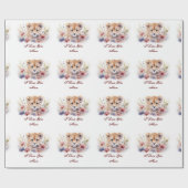 Papier Cadeau Tiger Baby Je t'aime Maman (Plat)