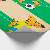 Papier Cadeau Tiger Jouer au football