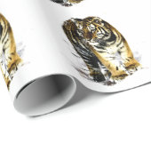Papier Cadeau Tigre (Coin rond)