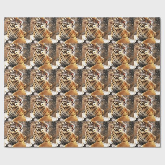 Papier Cadeau tigre (Plat)