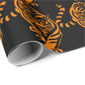 Papier Cadeau Tigre (Coin rond)