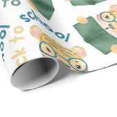 Papier Cadeau Tigre Bébé mignon avec lunettes Réserver Retour à  (Coin rond)