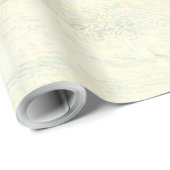 Papier Cadeau tigre de natation de couleur chaude (Coin rond)