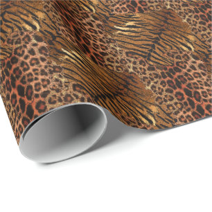Papier Cadeau Tigre léopard tendance