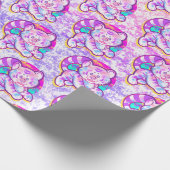 Papier Cadeau Tigre neige mignonne Neon Kidcore (Coin)