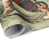 Papier Cadeau Tigre royal du Bengale (Coin rond)