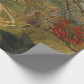 Papier Cadeau Tigre surpris dans une tempête tropicale (Coin)