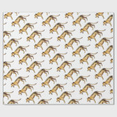 Papier Cadeau Tigre tasmanien, Thylacine (Plat)