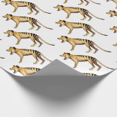 Papier Cadeau Tigre tasmanien, Thylacine (Coin)