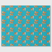 Papier Cadeau Tigres Orange (Plat)