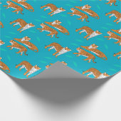 Papier Cadeau Tigres Orange (Coin)