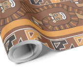 Papier Cadeau Tihuanaku (Coin rond)