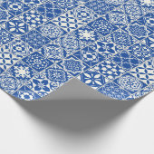 Papier Cadeau Tile bleue (Coin)