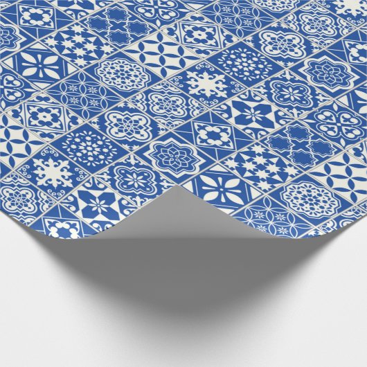 Papier Cadeau Tile bleue (Coin)