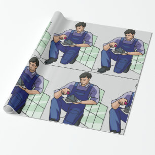Papier Cadeau Tiler au travail