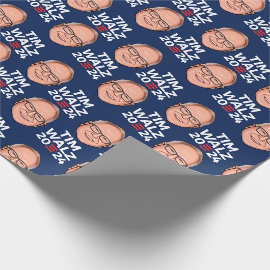 Papier Cadeau Tim Walz 2024 (Coin)