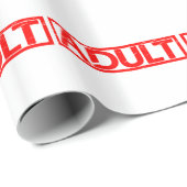 Papier Cadeau Timbre adulte (Coin rond)